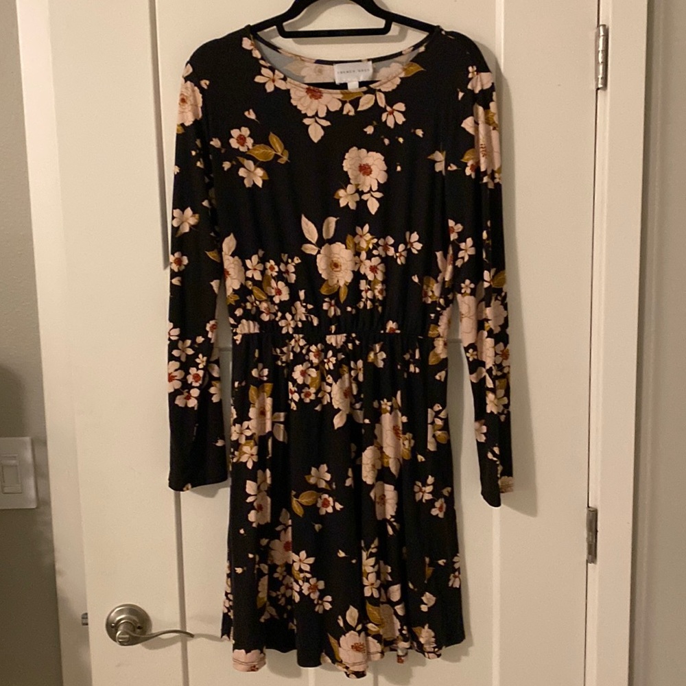 French Grey Soft Dress